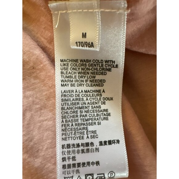 Anthropologie Iona Peach Tiered Peplum Short-Sleeve Top Size Medium - Picture 5 of 7